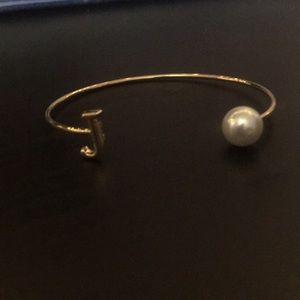 Adjustable open gold bangle